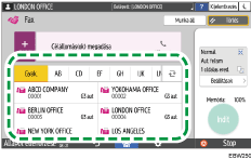 A kezelőpanel ismertetése