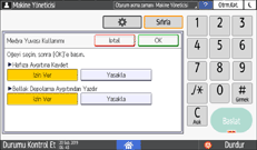 İşletim paneli ekran görseli