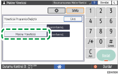 İşletim paneli ekran görseli