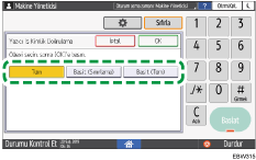 İşletim paneli ekran görseli