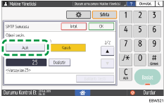 İşletim paneli ekran görseli