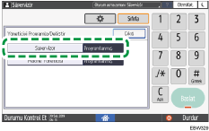 İşletim paneli ekran görseli