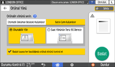 İşletim paneli ekran görseli