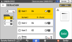 İşletim paneli ekran görseli