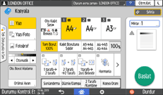 İşletim paneli ekran görseli