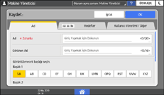 İşletim paneli ekran görseli
