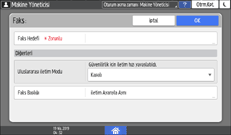İşletim paneli ekran görseli