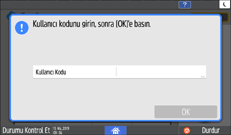 İşletim paneli ekran görseli