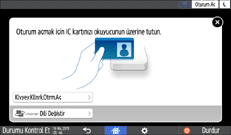 İşletim paneli ekran görseli