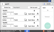 İşletim paneli ekran görseli