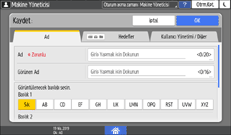 İşletim paneli ekran görseli