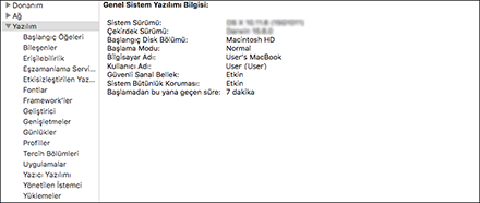İşletim sistemi ekran resmi