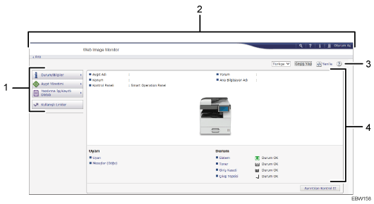 Web tarayıcısı ekranı resmi numaralı çağırma resmi