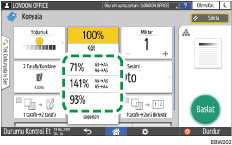 İşletim paneli ekran görseli