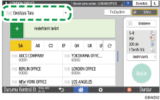 İşletim paneli ekran görseli