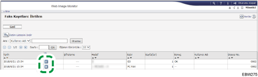 Ağ tarayıcısı ekranı resmi