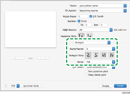 Sürücü ekranı gösterimi