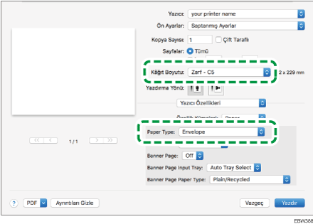 Sürücü ekranı gösterimi