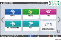 İşletim paneli ekran görseli