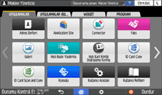 İşletim paneli ekran görseli