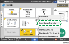 İşletim paneli ekran görseli