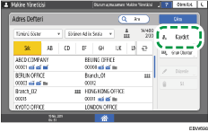 İşletim paneli ekran görseli