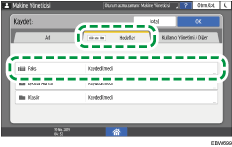 İşletim paneli ekran görseli