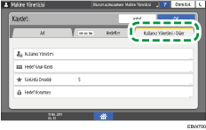 İşletim paneli ekran görseli