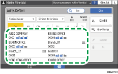 İşletim paneli ekran görseli
