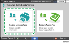 İşletim paneli ekran görseli