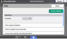 Afbeelding van bedieningspaneel