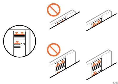 Paper feed tray illustration