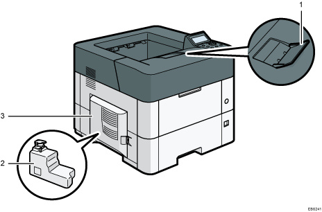 Main unit illustration numbered callout illustration