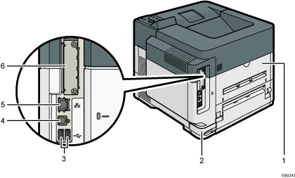 Main unit illustration numbered callout illustration