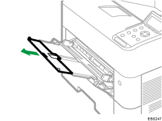 Bypass tray illustration