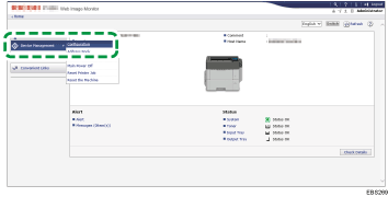 Web browser screen illustration