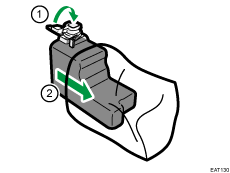 Waste toner cartridge illustration