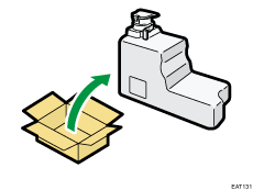 Waste toner cartridge illustration