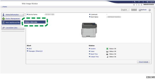 Web browser screen illustration