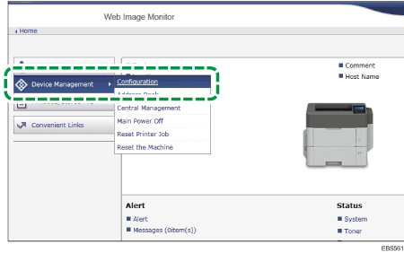 Web browser screen illustration