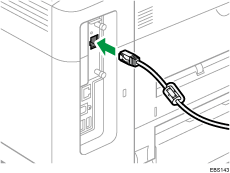 Gigabit Ethernet port illustration