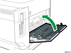 Rear side of the machine illustration