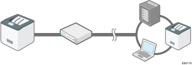 illustration of a local area network