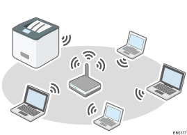 illustration of a wireless connection