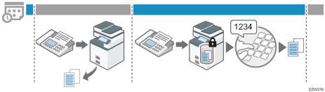 Illustration of standby to print