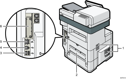 Main unit illustration numbered callout illustration