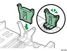 Paper feed tray illustration