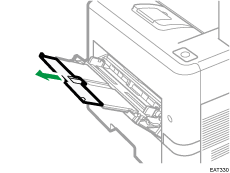 Bypass tray illustration