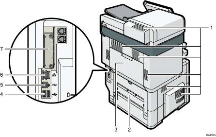 Main unit illustration numbered callout illustration