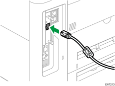 Gigabit Ethernet port illustration